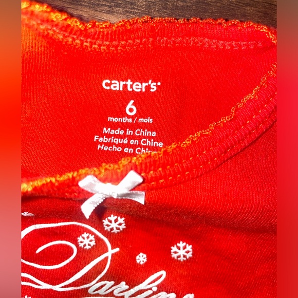 3-6M Baby Girl Christmas Long Sleeve Body Suits (Set of 2) - Picture 10 of 12